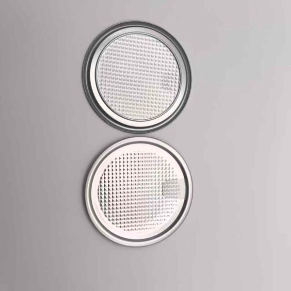 08ab9e92c19637016e57765806e295f8 305Aluminium Foil Easy Peel Off Lid - Epoxy Phenolic Lacquer -Clear Inside- 78mm