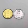 211 Aluminum Easy Open End with Partial Aperture - Epoxy Phenolic Lacquer - 65mm Can Lids Can Cover