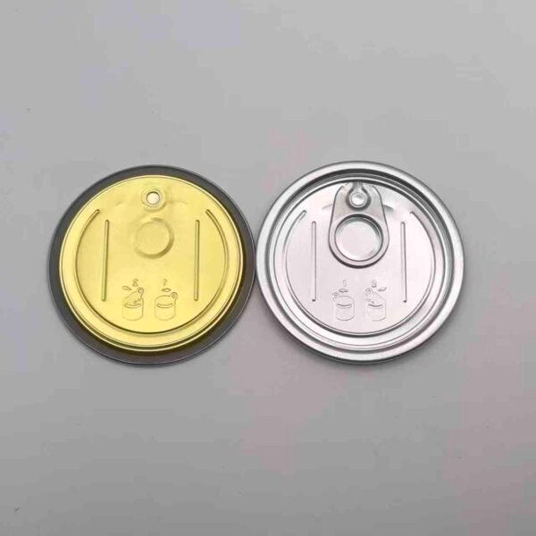 211 Aluminum Easy Open End with Partial Aperture - Epoxy Phenolic Lacquer - 65mm Can Lids Can Cover