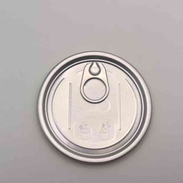 300 Aluminum Easy Open End with Opening Instruction - Epoxy Phenolic Lacquer - 73mm Can Lids Can Cover