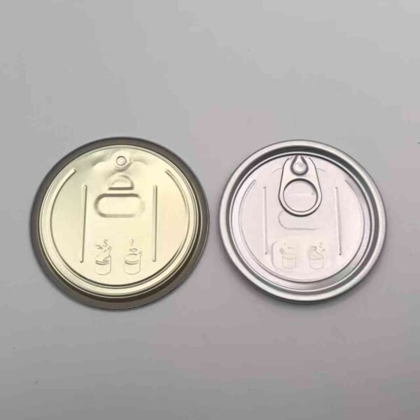 300 Aluminum Easy Open End with Opening Instruction - Epoxy Phenolic Lacquer - 73mm Can Lids Can Cover