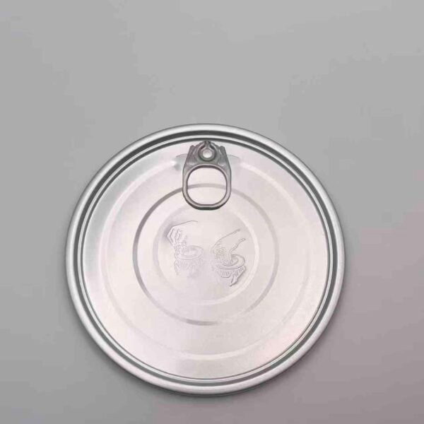 502 Aluminum Easy Open End with Opening Instruction- Epoxy Phenolic Lacquer - 127mm