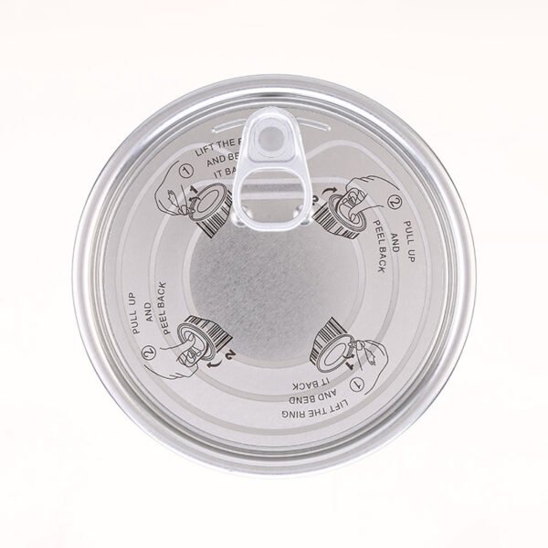 663f4c5353ac184356 401 Tinplate Easy Open End - Epoxy Phenolic Lacquer - Clear Outside - 99mm Can Lids Can Cover