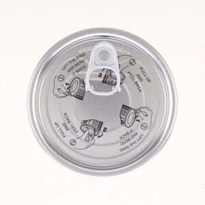 307 Tinplate Easy Open End - Epoxy Phenolic Lacquer - Clear Outside - 83mm