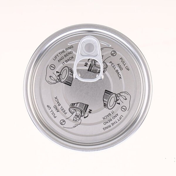 307 Tinplate Easy Open End - Epoxy Phenolic Lacquer - Clear Outside - 83mm