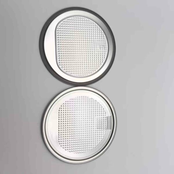 b96398bb7ef1467fdd8bcbf30b0dc873 401 D Aluminium Foil Easy Peel Off Lid - Epoxy Phenolic Lacquer -Clear Inside- 99mm
